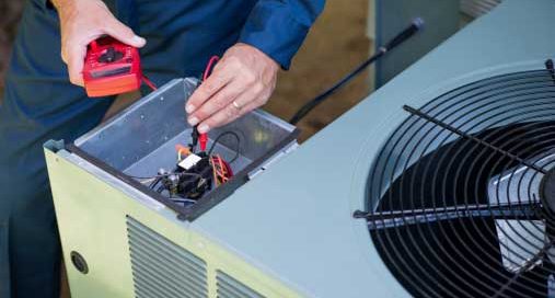 Tucson residential area with air conditioning units
